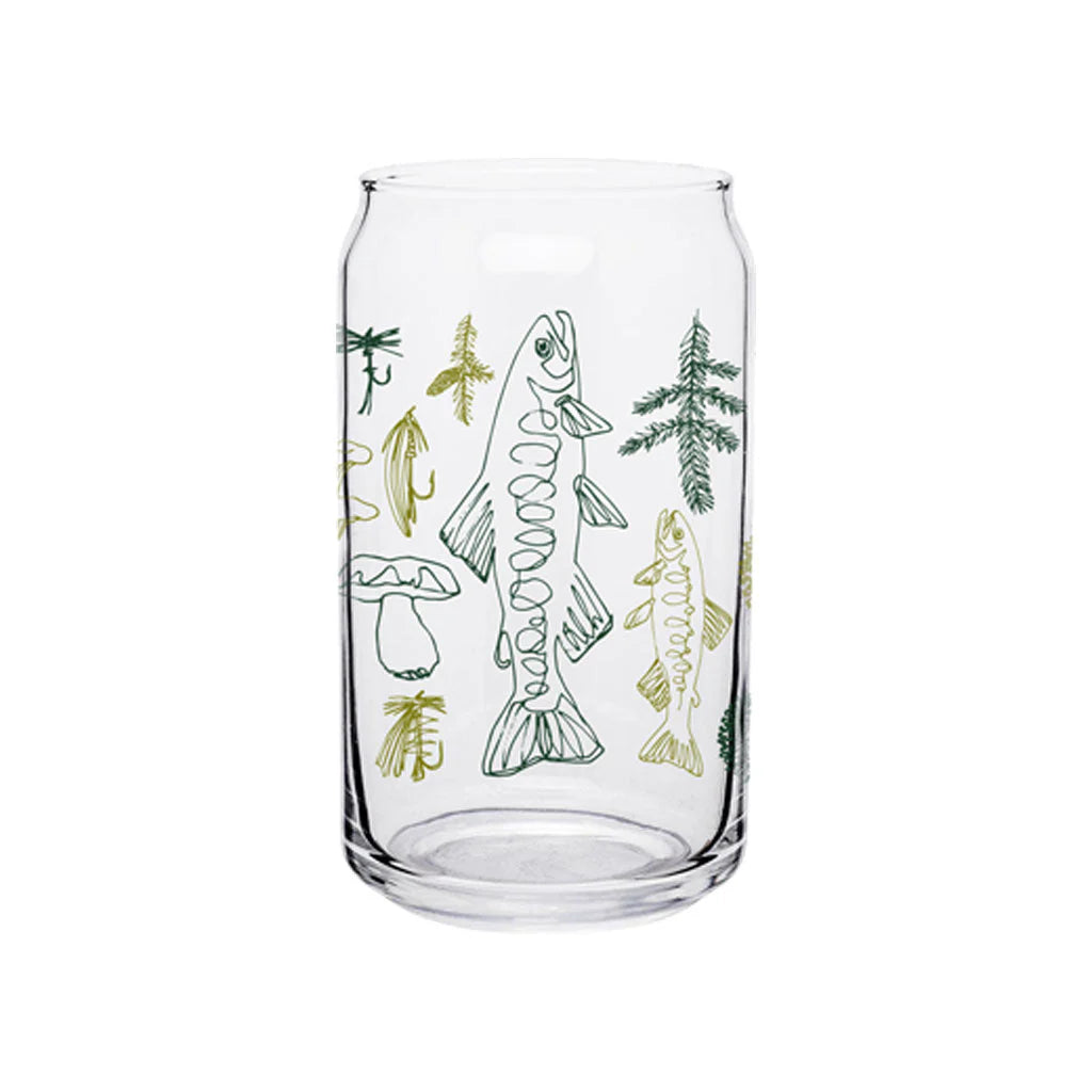 Spring Forest Beer Can Glass