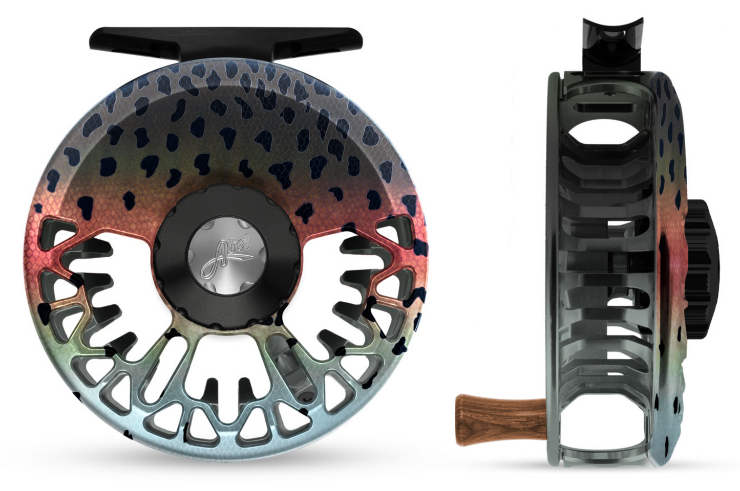 VAYA 5/6 Reel | Native Rainbow | Drag Knob - Basic Black | Handle - Walnut