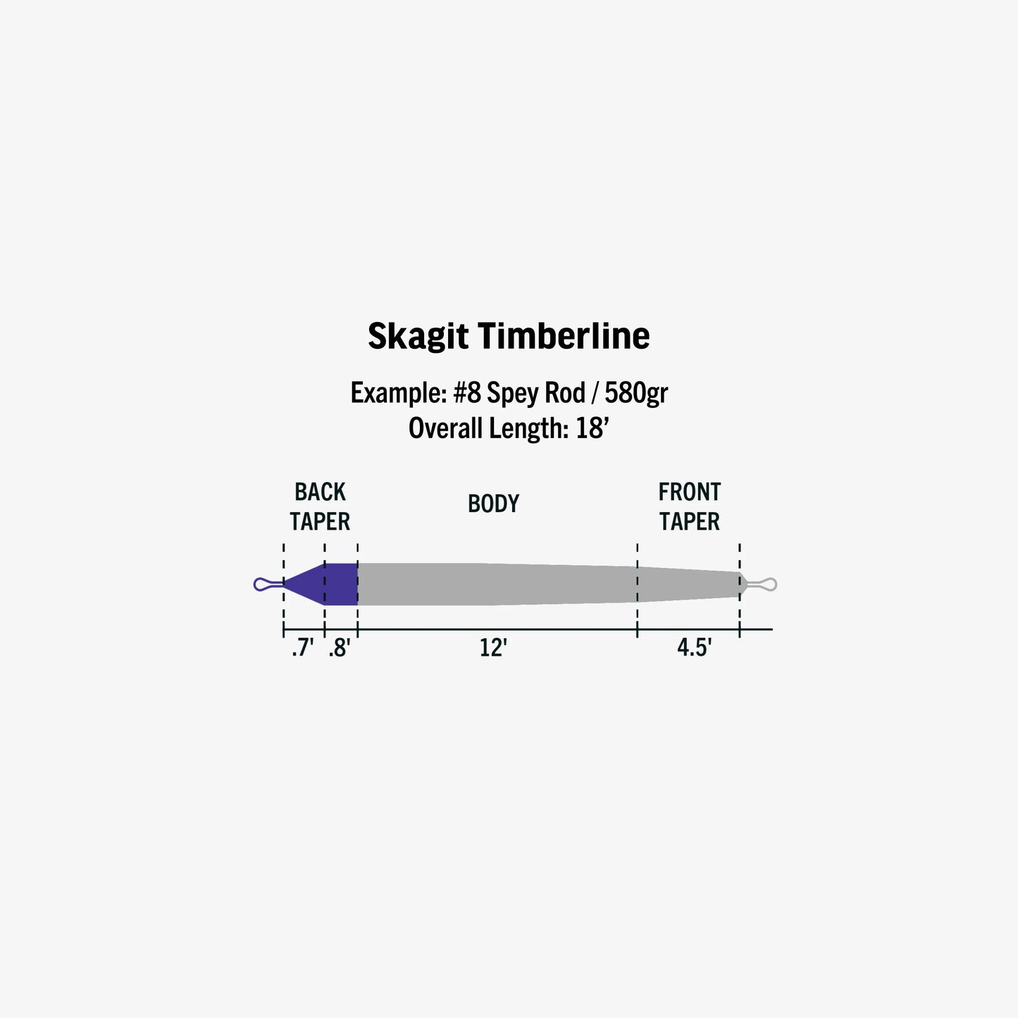 Skagit Timberline Shooting Head - Ambassador Series Gray Struznik