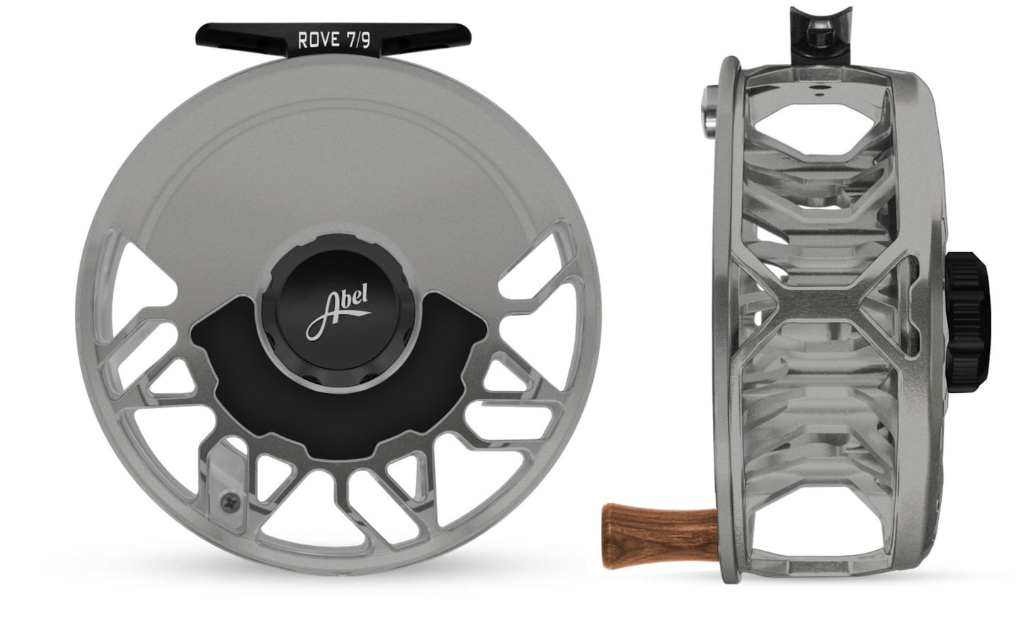 ROVE 7/9 - Satin Platinum | Black Drag Knob | Walnut Handle