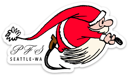Santa Fly Sticker