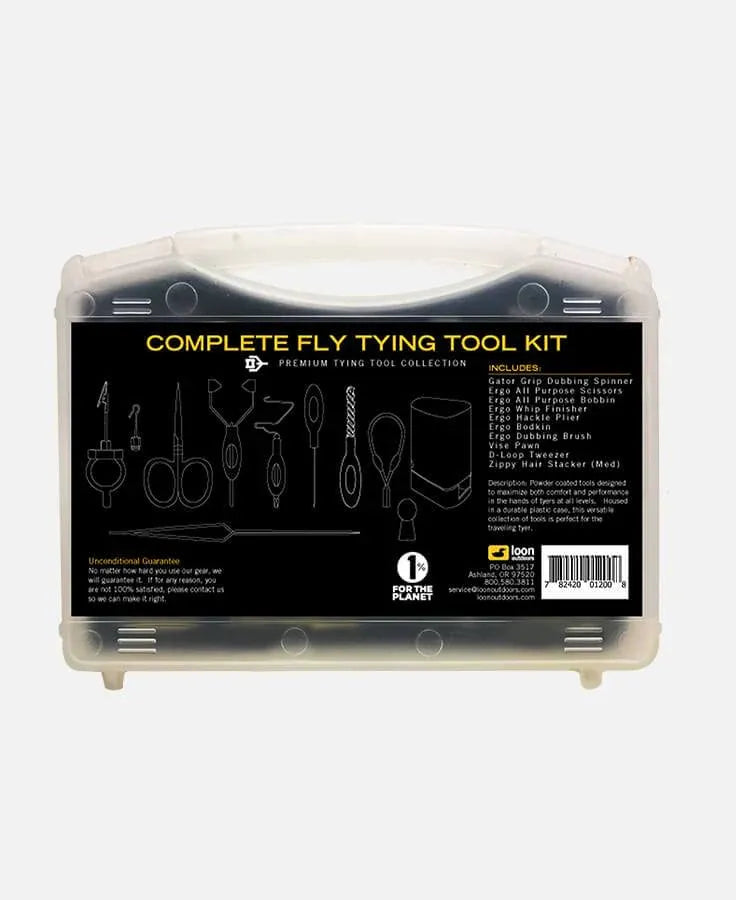 Complete Fly Tying Tool Kit – Black (10 Tools)