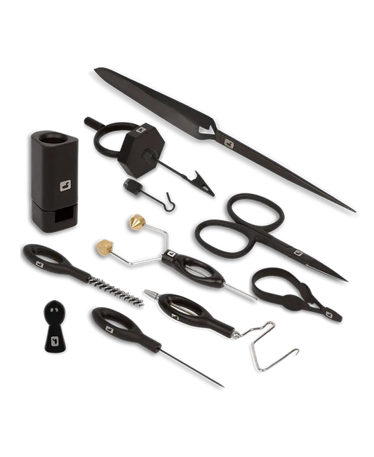 Complete Fly Tying Tool Kit – Black (10 Tools)