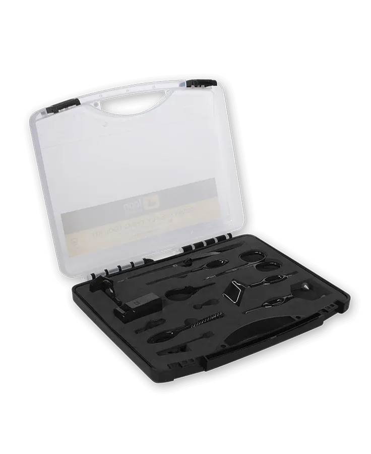 Complete Fly Tying Tool Kit – Black (10 Tools)