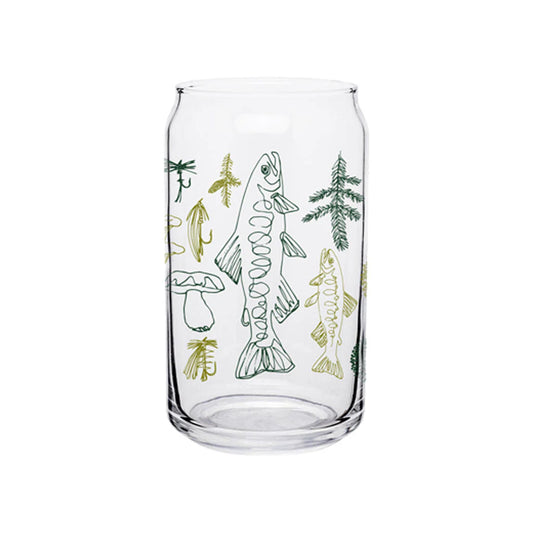 Spring Forest Beer Can Glass