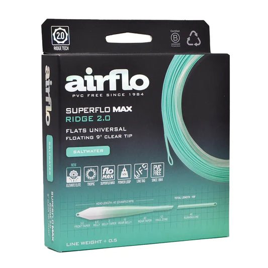 Superflo Max Ridge 2.0 Flats Universal  - 9' Clear Tip Fly Line