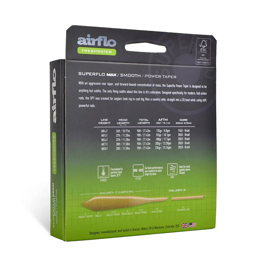 Superflo Max Smooth Power Taper Fly Line
