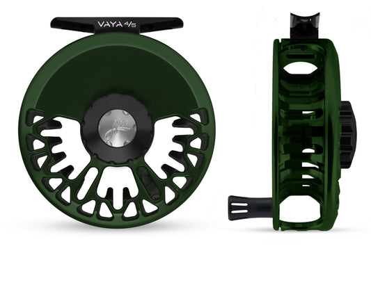 VAYA 4/5 -Satin Deep Green- Black Handle/Black Drag Knob